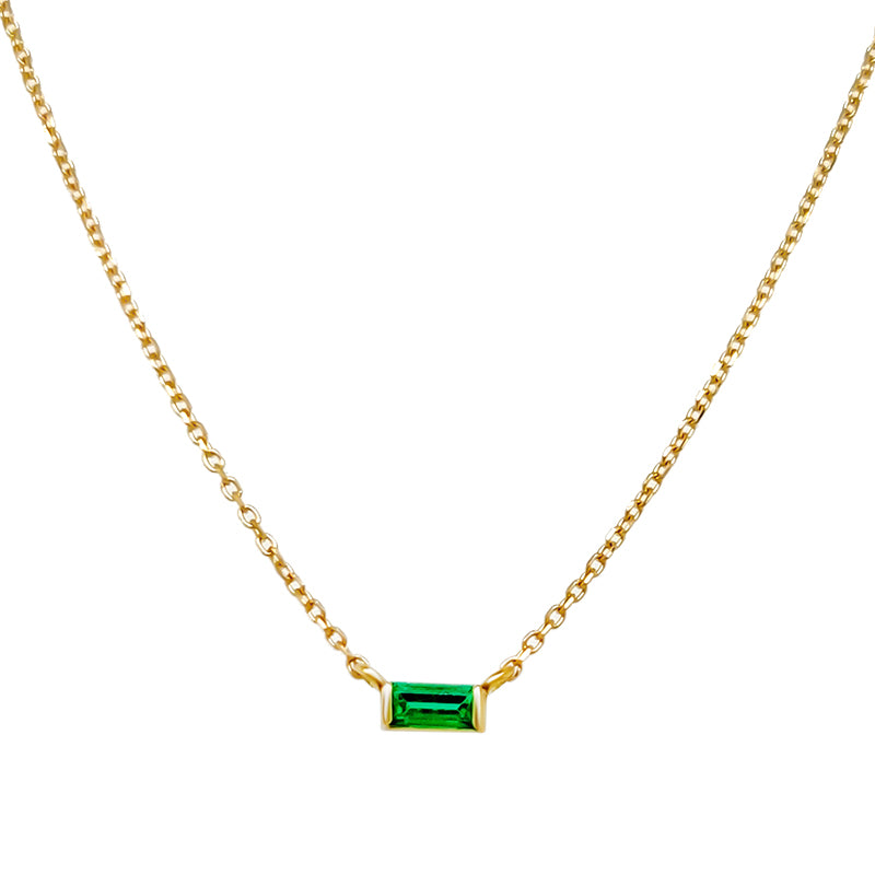Stackable Emerald Necklace
