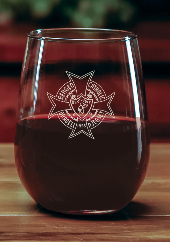 Bergen Catholic Wine Glass