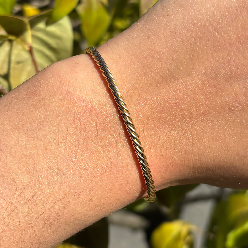 Gold Open Bangle – ArthurGroom