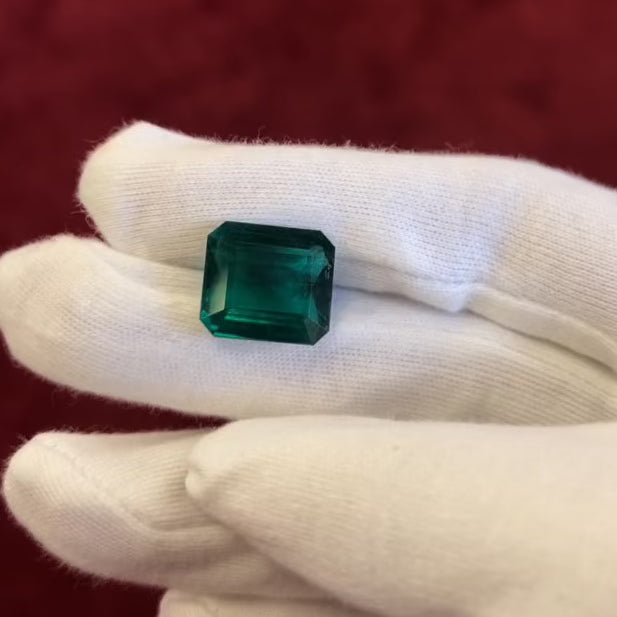 13.08 Carat Emerald Cut Emerald