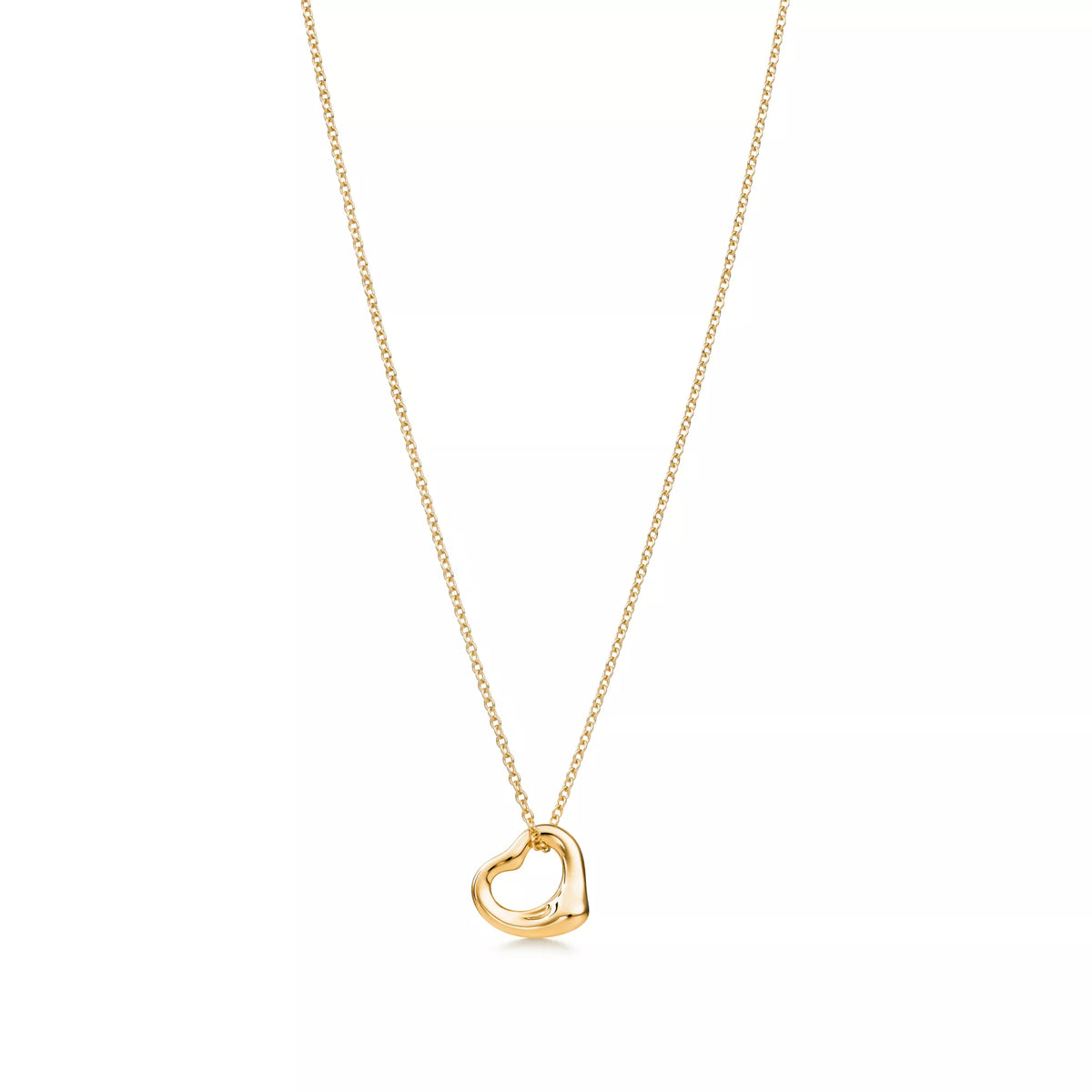 Tiffany & Co. Small Open Heart Necklace