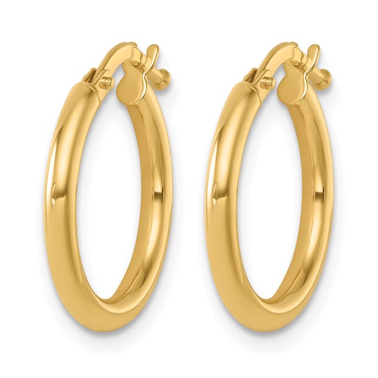 Classic Gold Tube Hoops (1.9 x 16.7 mm)