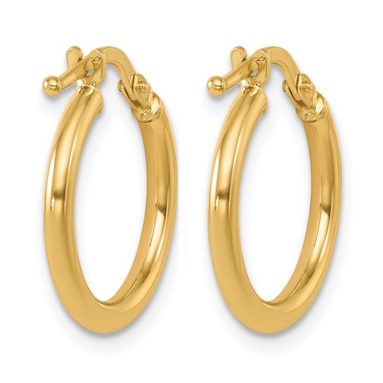 Classic Gold Tube Hoops (1.9 x 16.7 mm)