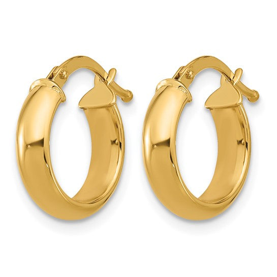 Wide Classic Huggie Hoops (4 x 15mm)