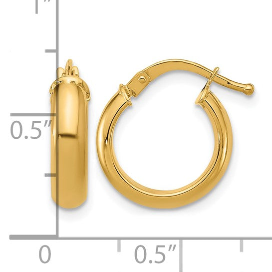 Wide Classic Huggie Hoops (4 x 15mm)