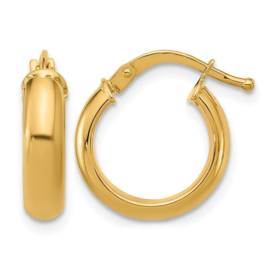 Wide Classic Huggie Hoops (4 x 15mm)