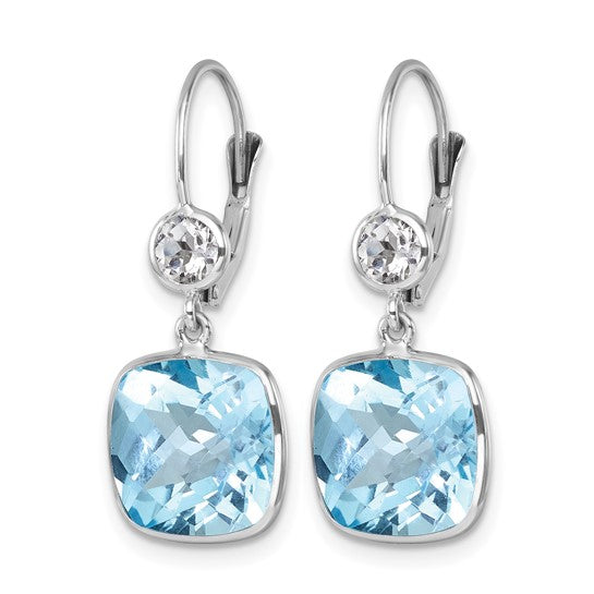 Blue Topaz Earrings