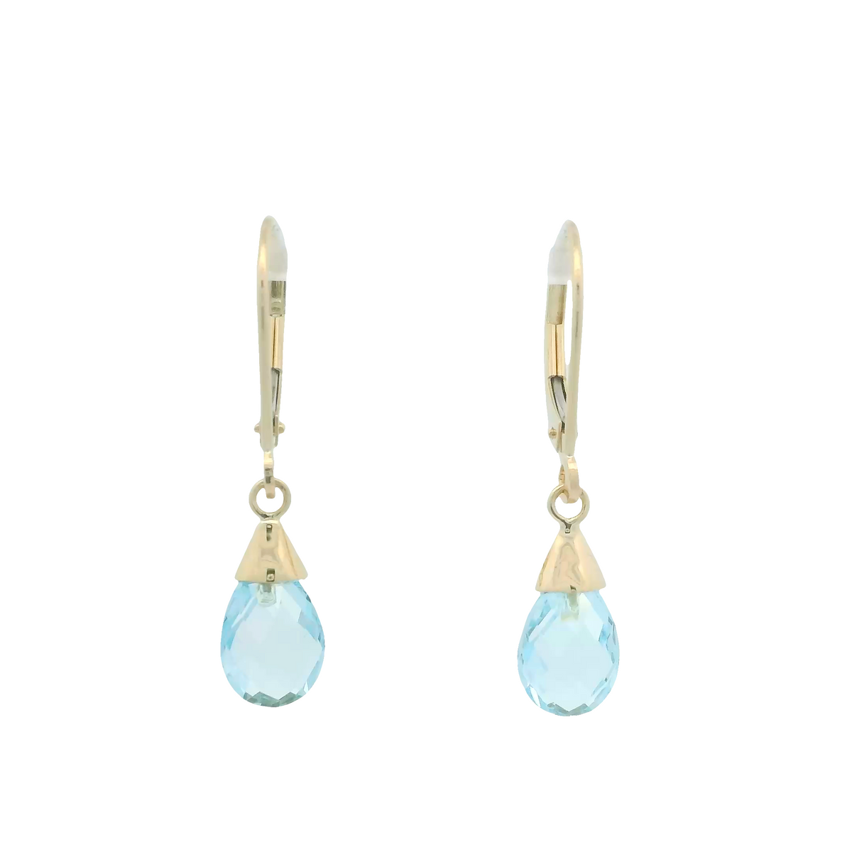 Blue Topaz Briolette Earrings