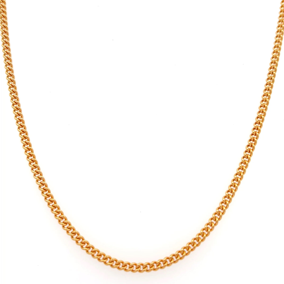 2.3mm Vermeil Curb Chain