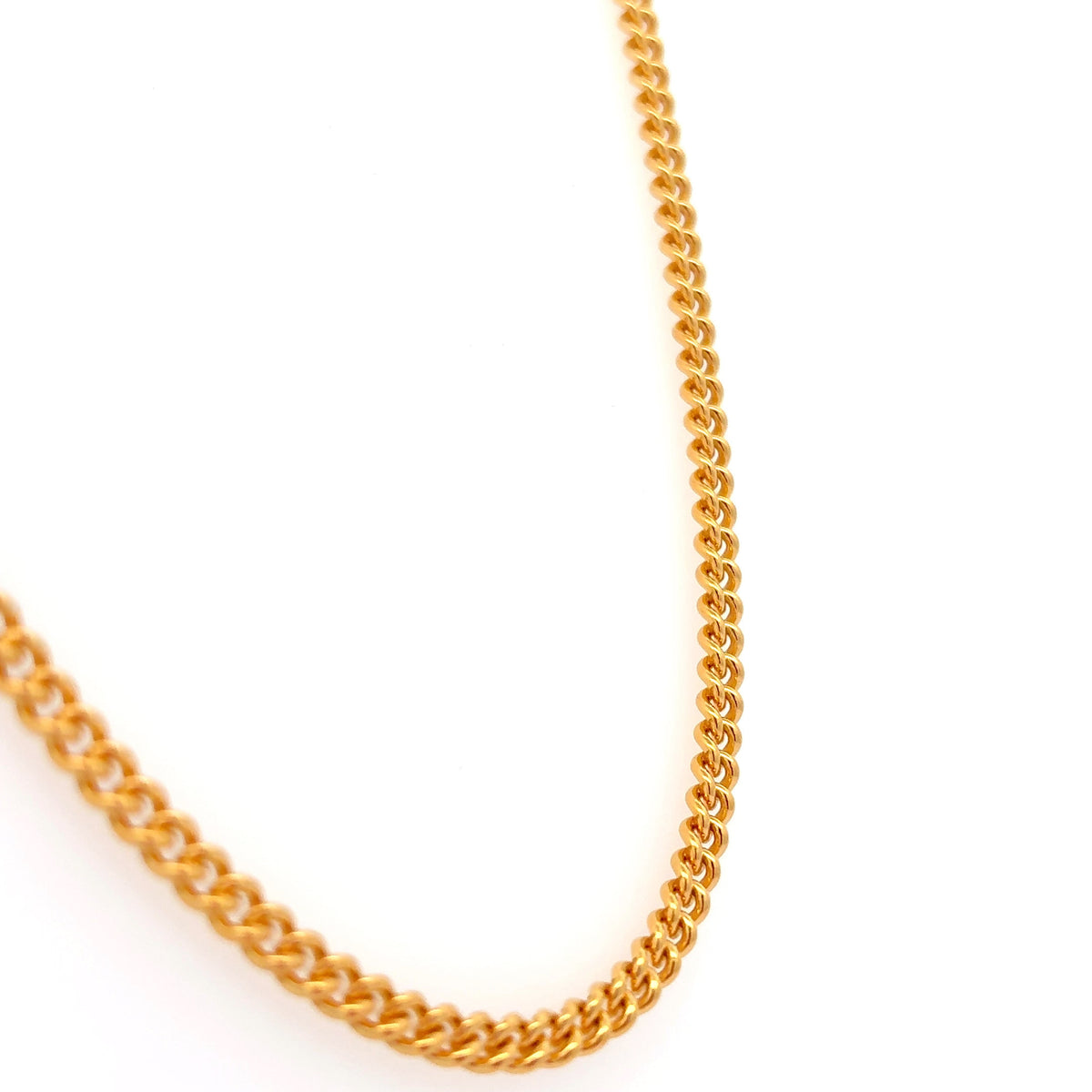 3.5mm Vermeil Curb Chain