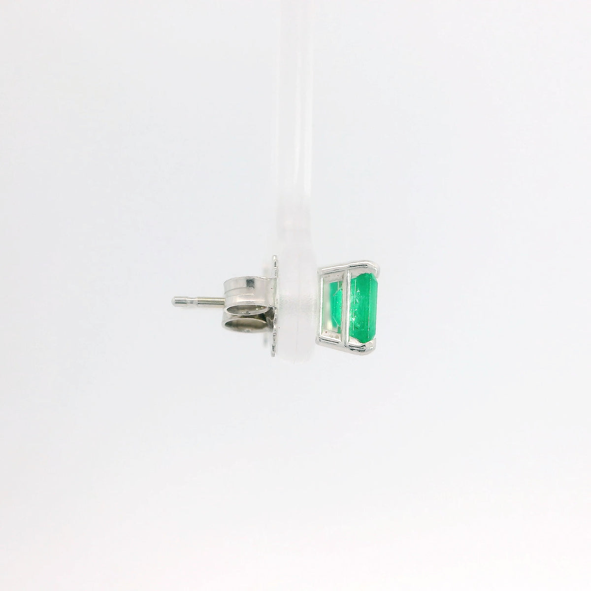 Emerald Cut Emerald Studs