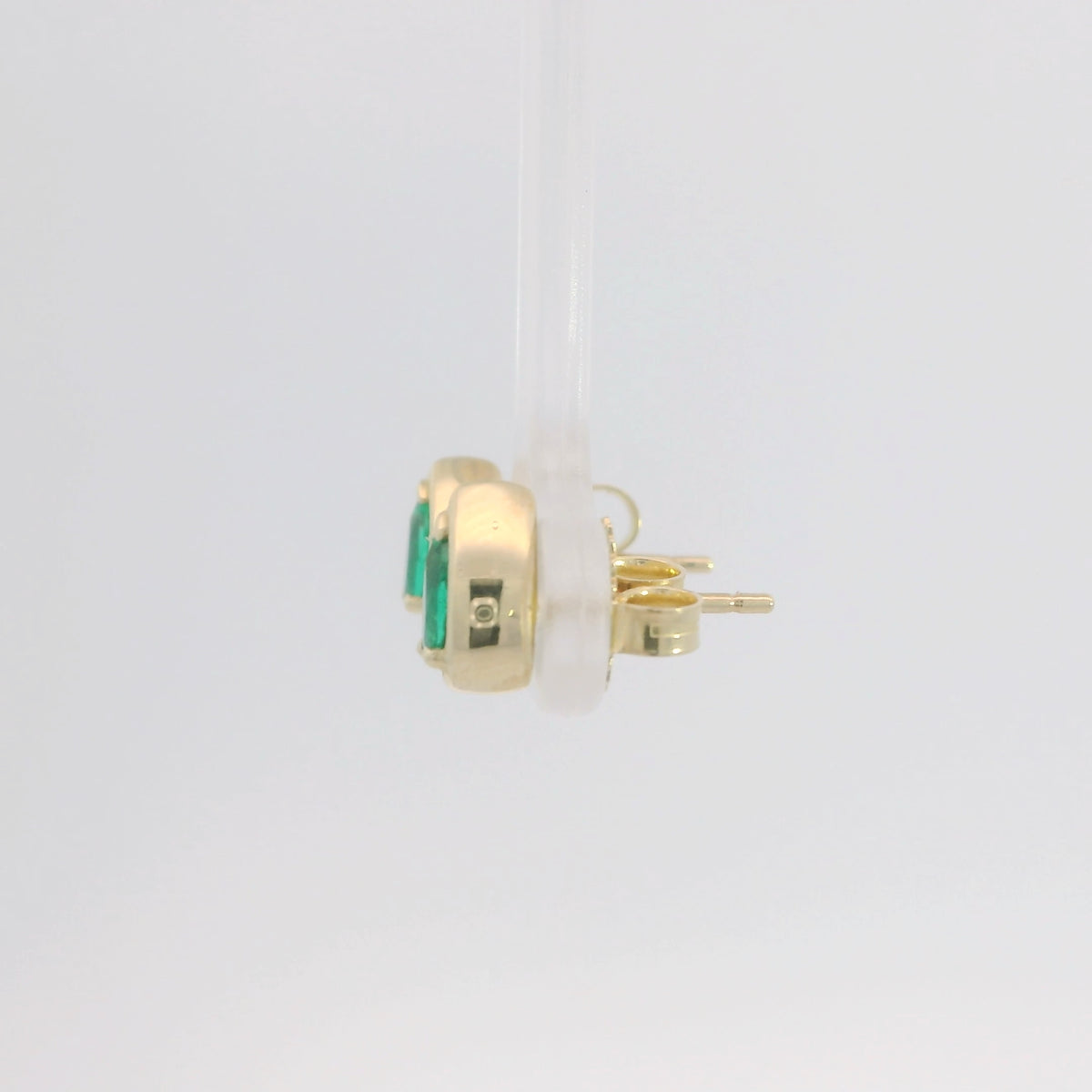 Pear Shape Emerald Studs