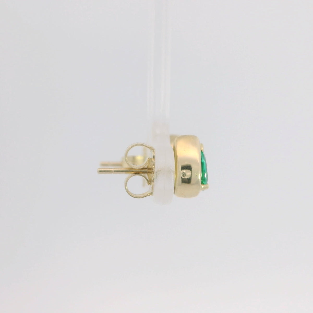 Pear Shape Emerald Studs
