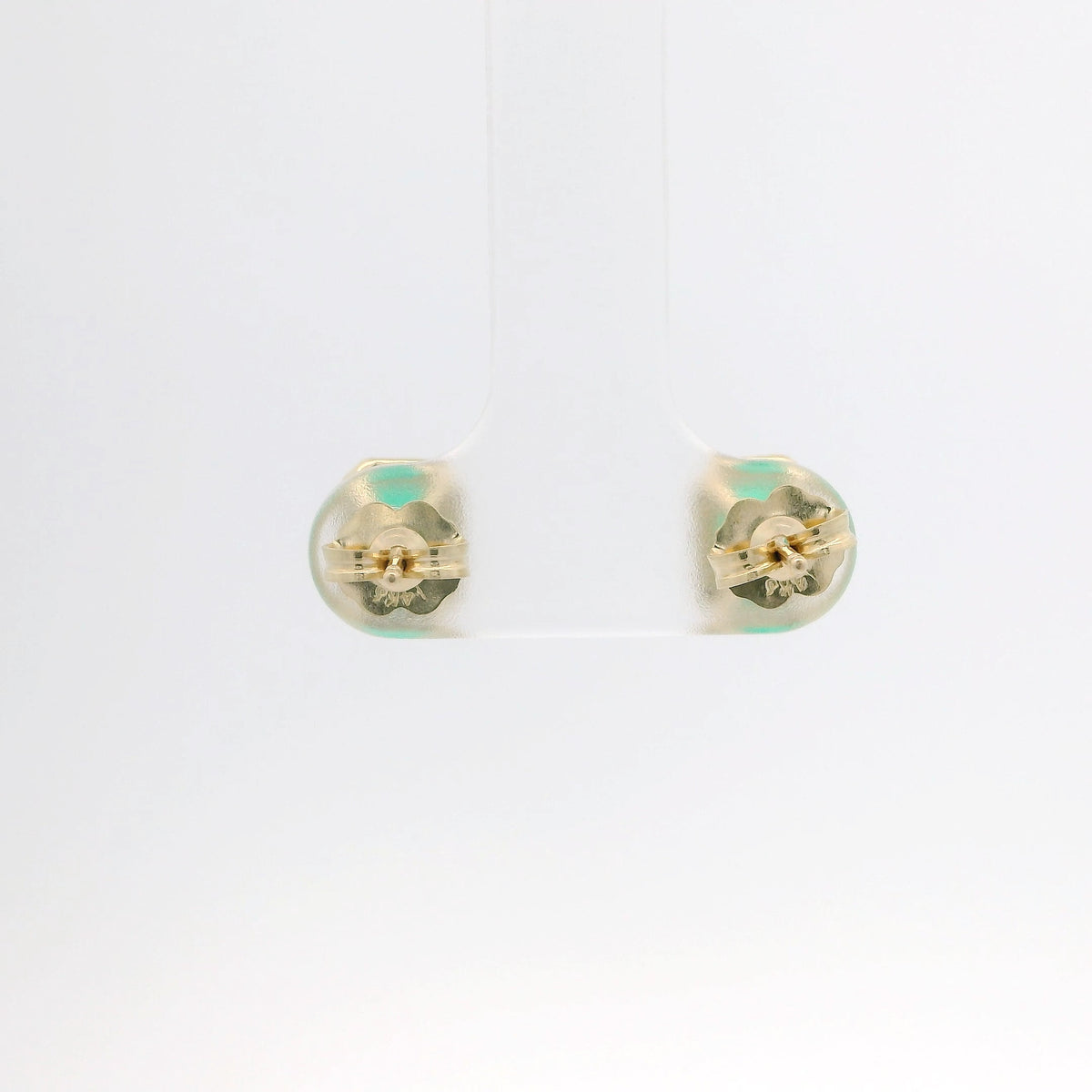 Emerald Earrings with Diamond Halo