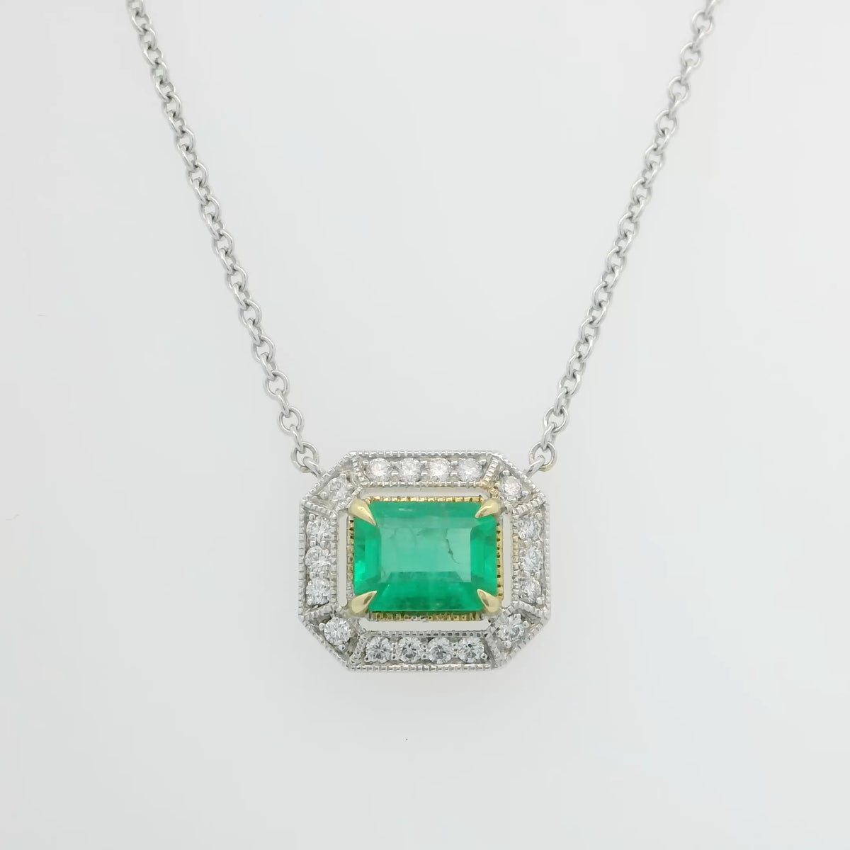 Emerald and Diamond Necklace