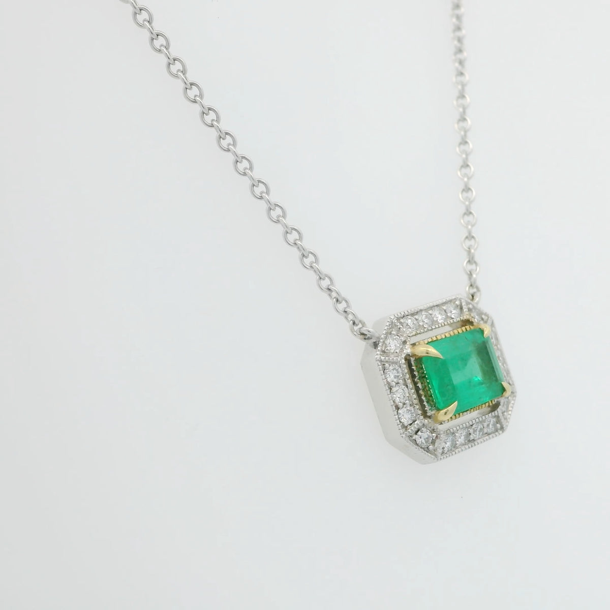 Emerald and Diamond Necklace