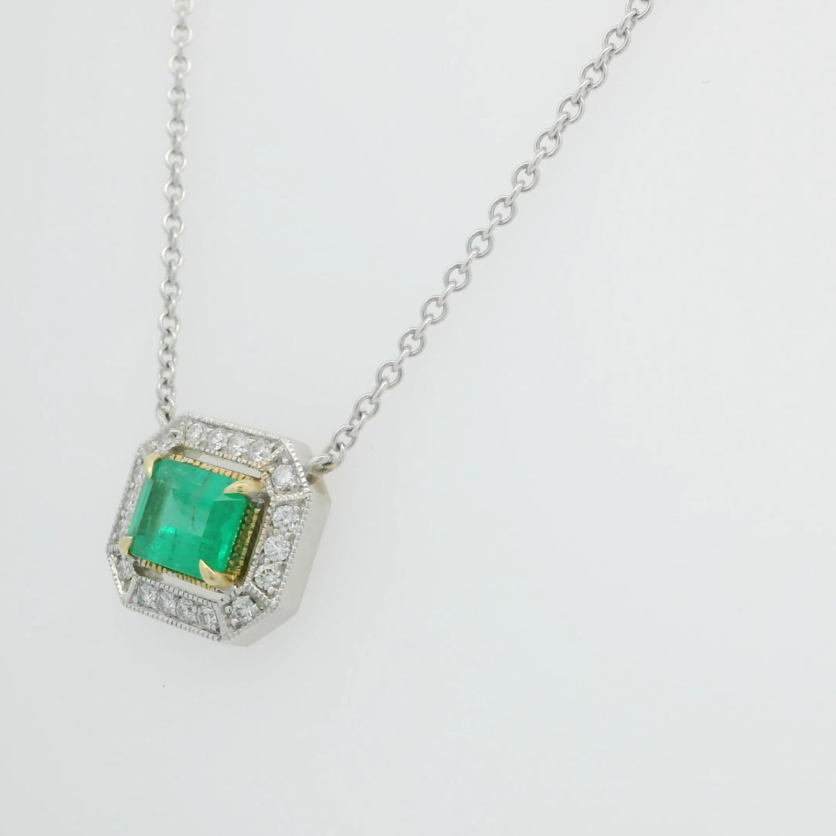 Emerald and Diamond Necklace