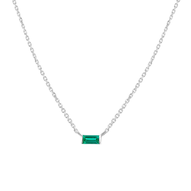 Stackable Emerald Necklace