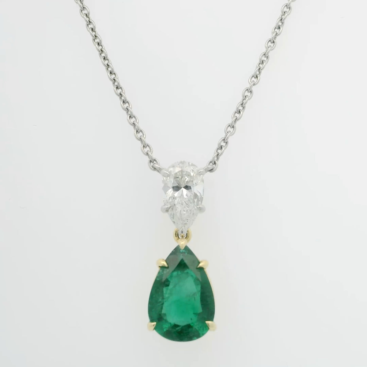 Emerald and Diamond Necklace