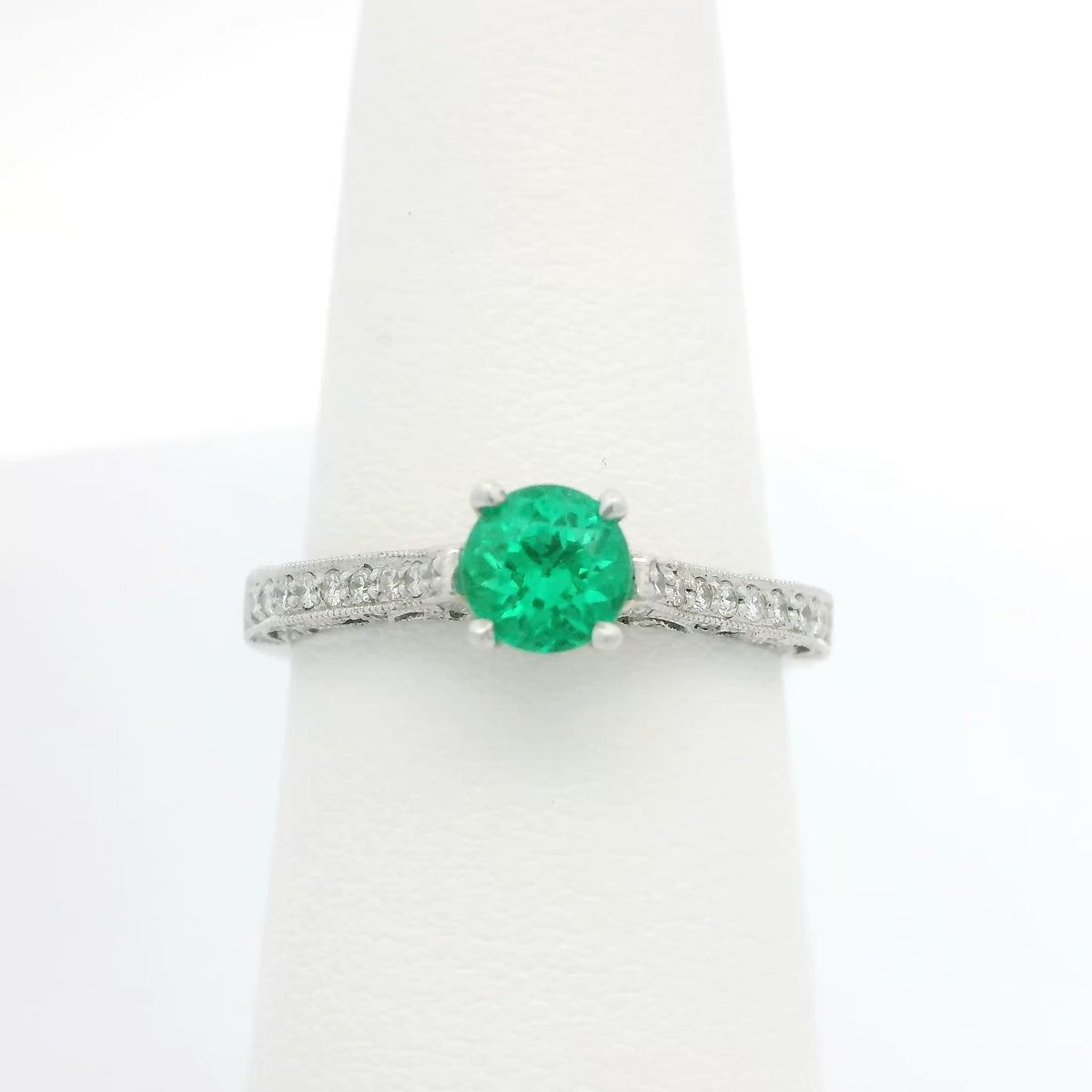 Emerald and Diamond Ring