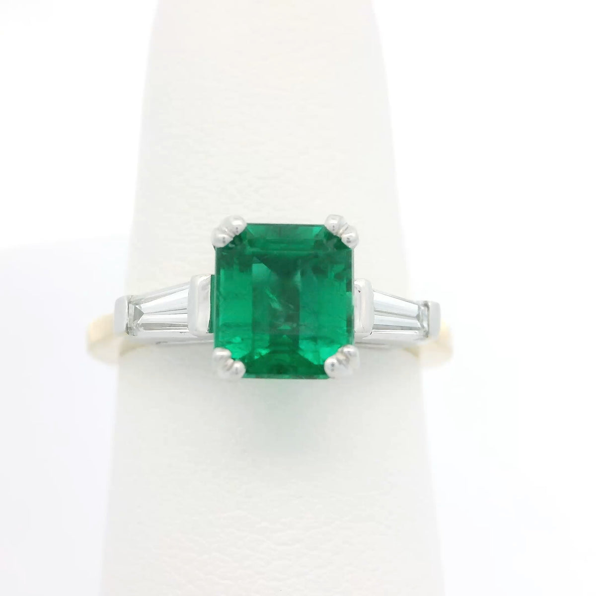 Emerald and Diamond Ring