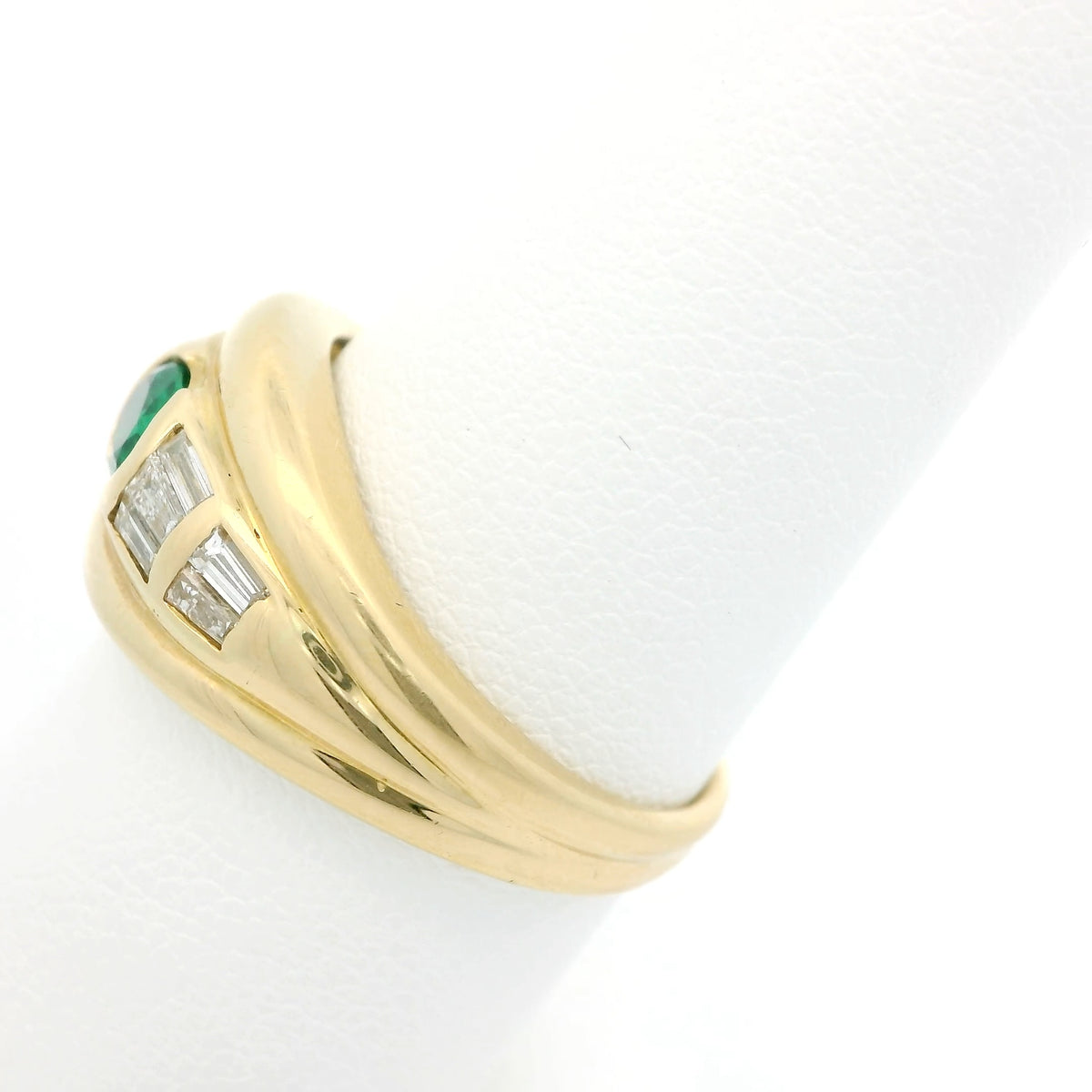 Emerald and Diamond Wide Band