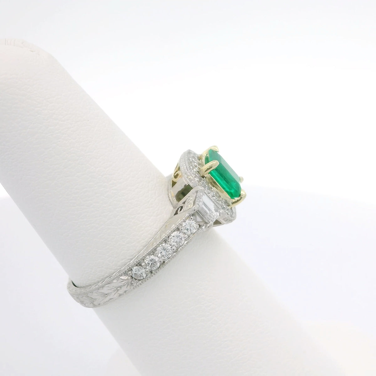 Emerald and Diamond Ring
