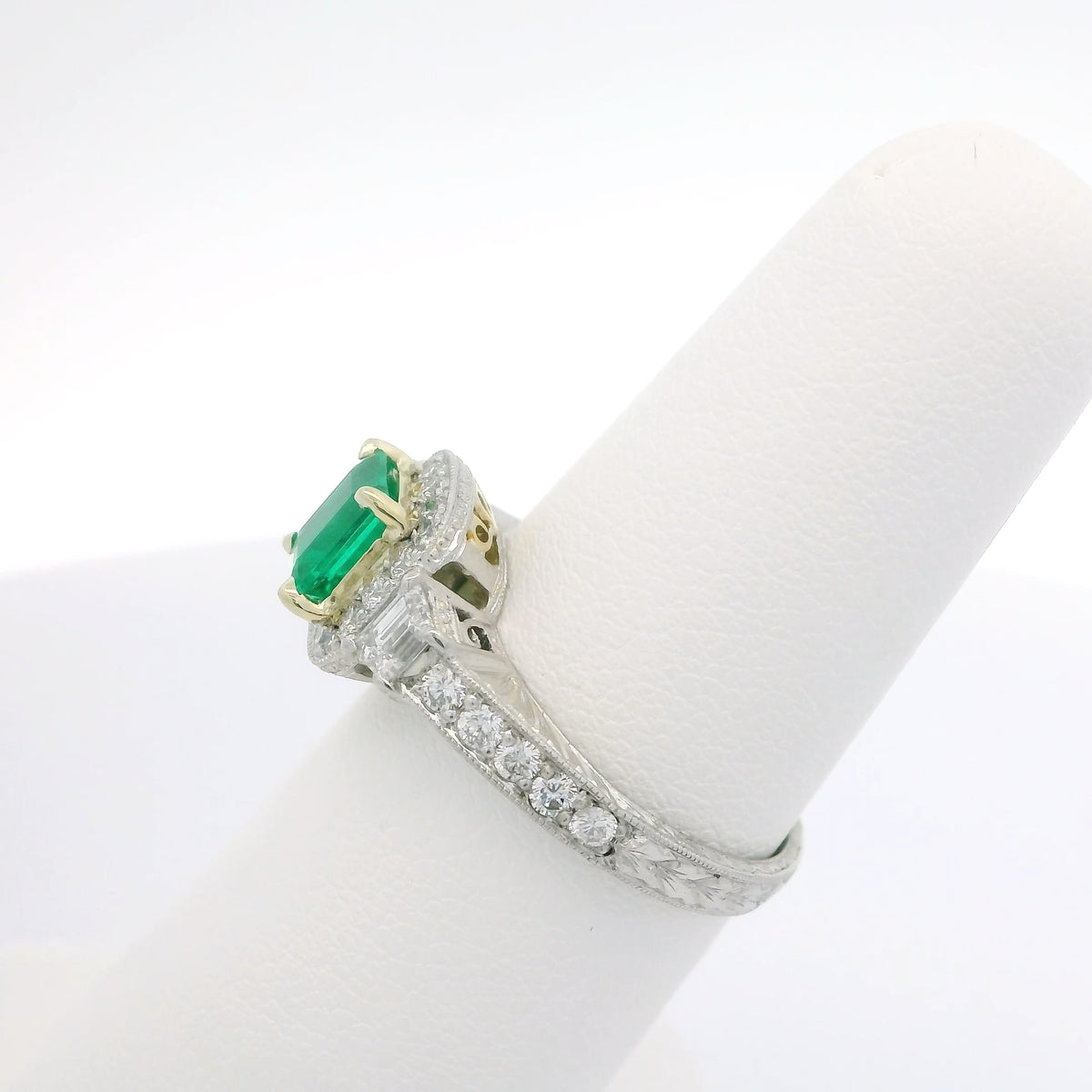 Emerald and Diamond Ring