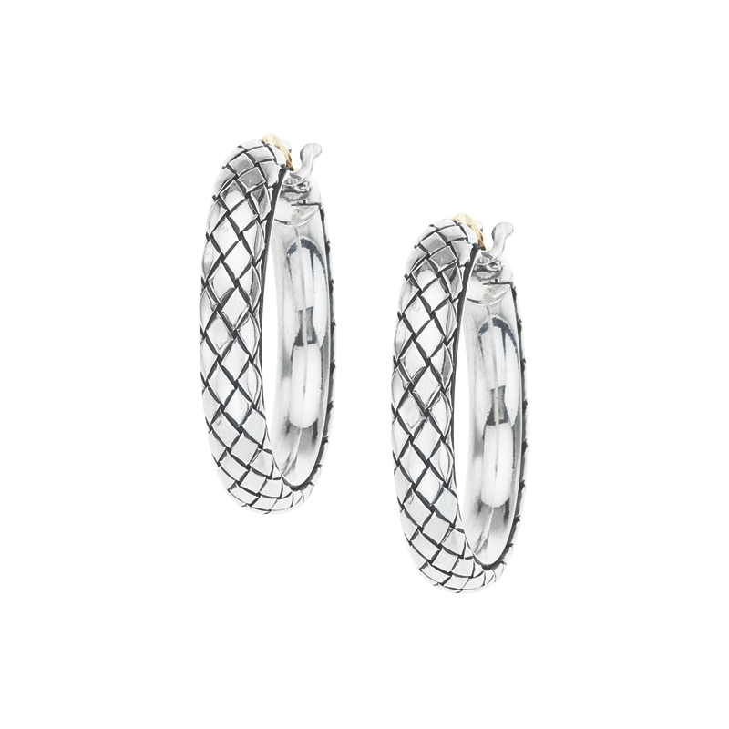 Silver Traversa Hoops