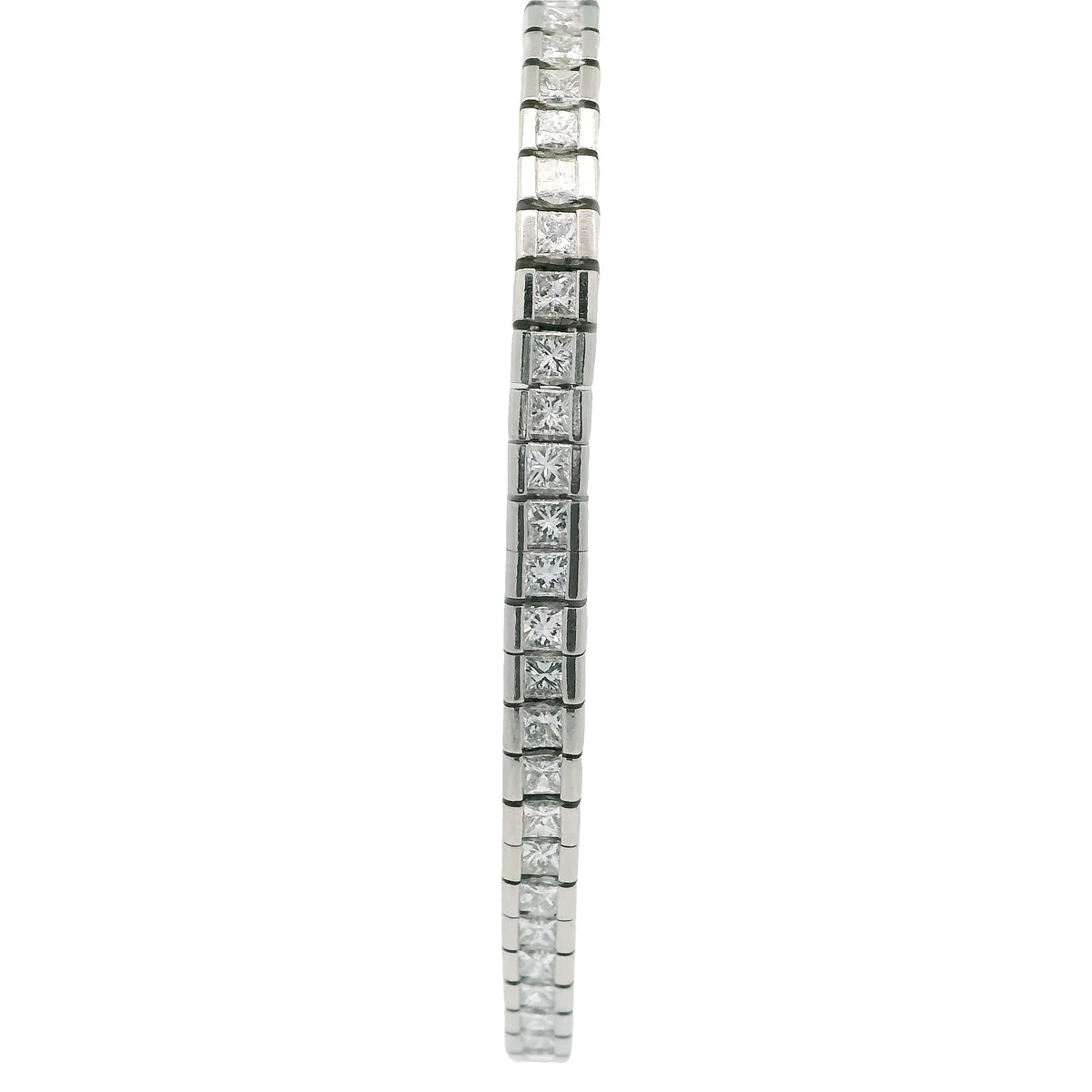 Channel Set Diamond Line Bracelet