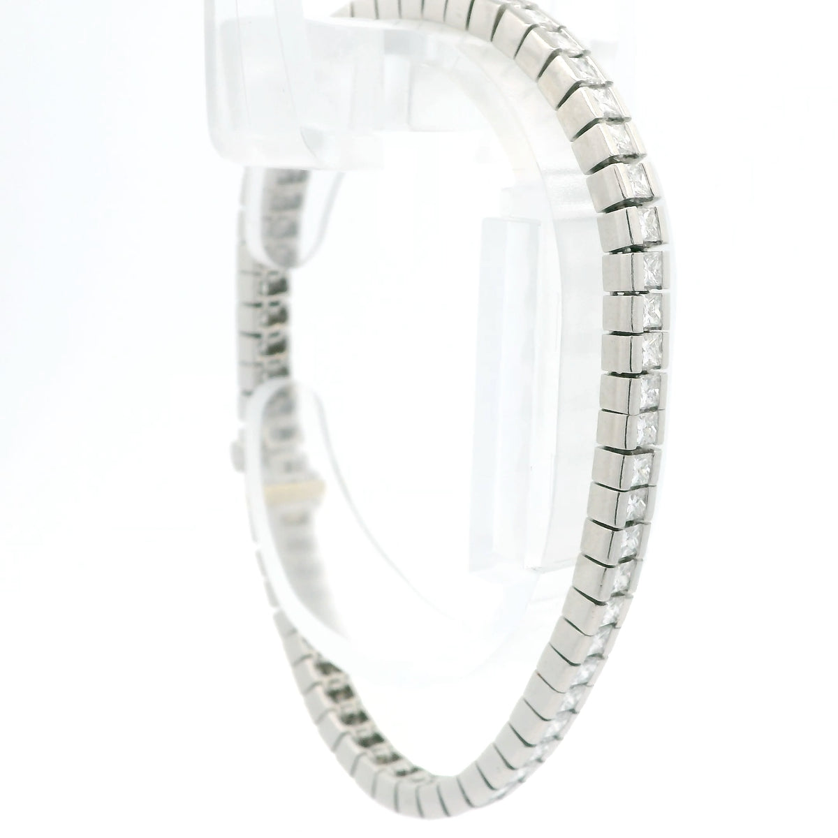 Channel Set Diamond Line Bracelet