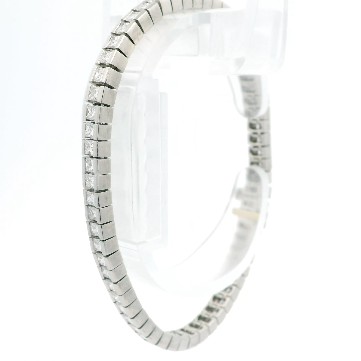 Channel Set Diamond Line Bracelet