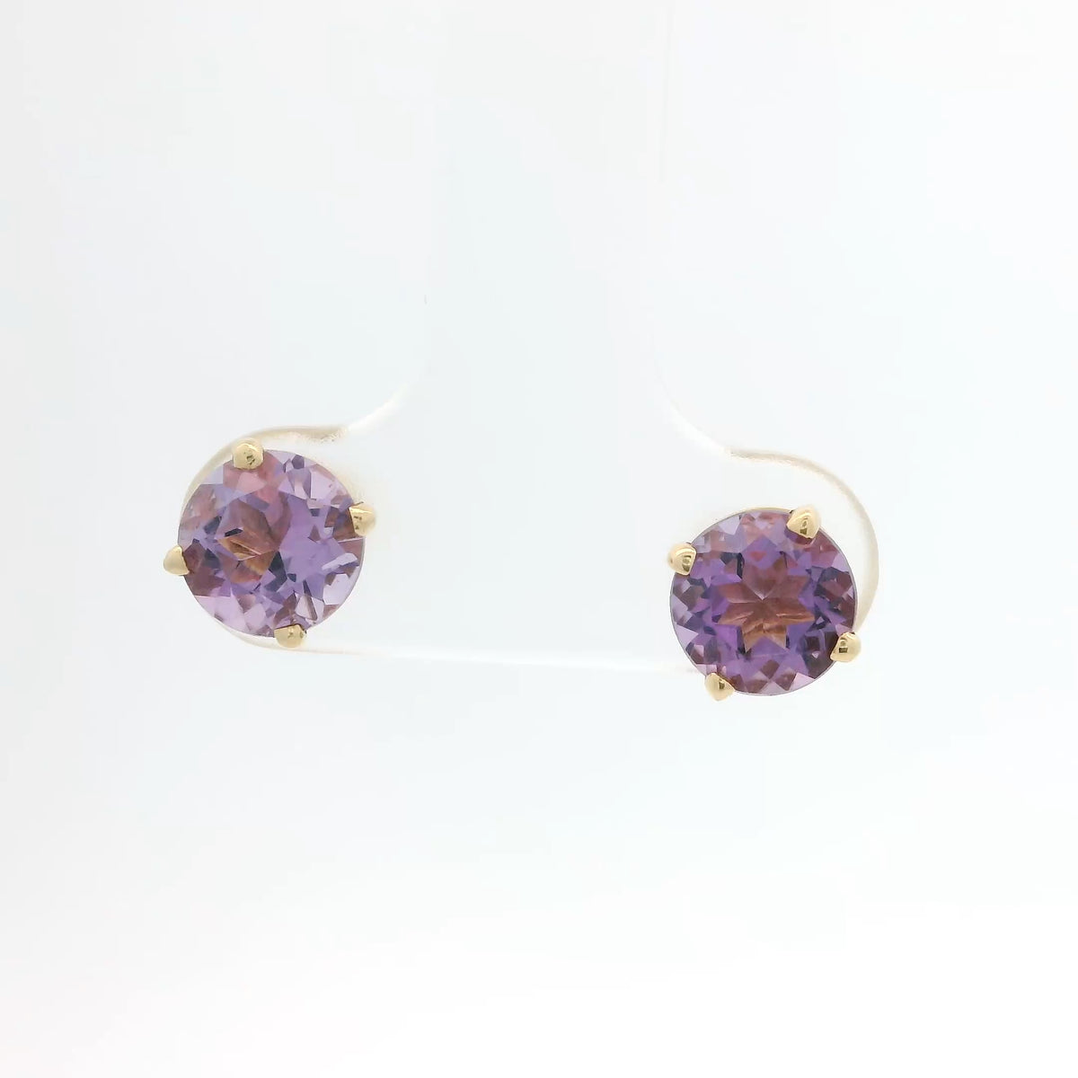 Amethyst Stud Earrings