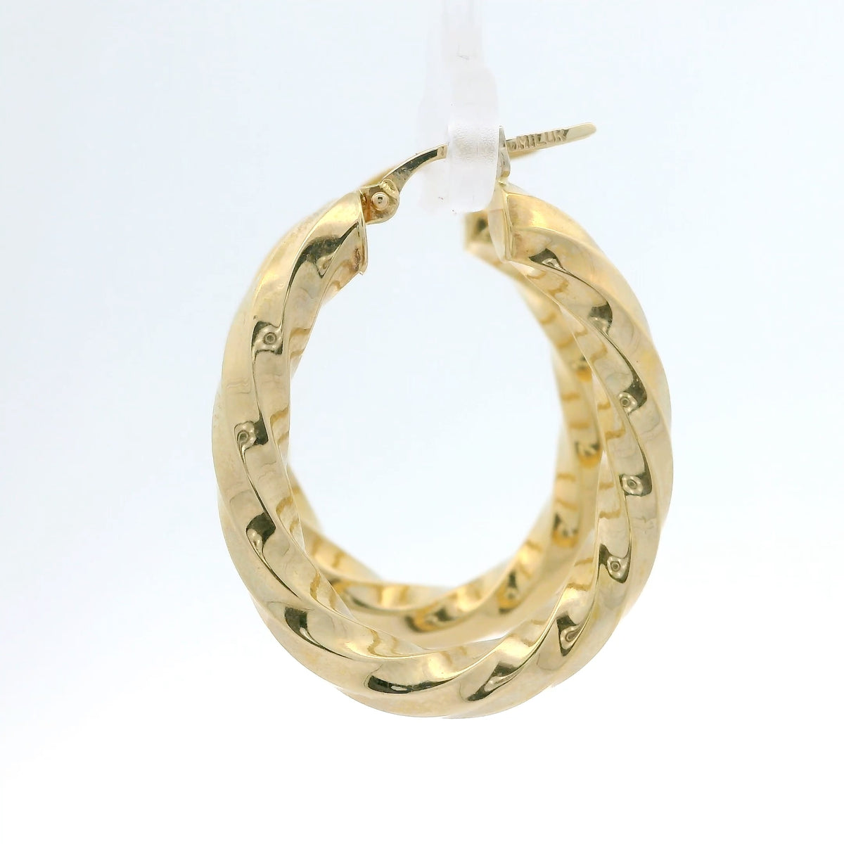 Yellow Gold Twist Hoops