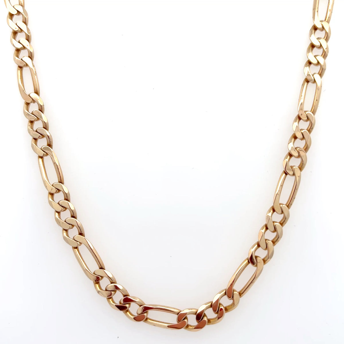 Solid Gold Figaro Chain