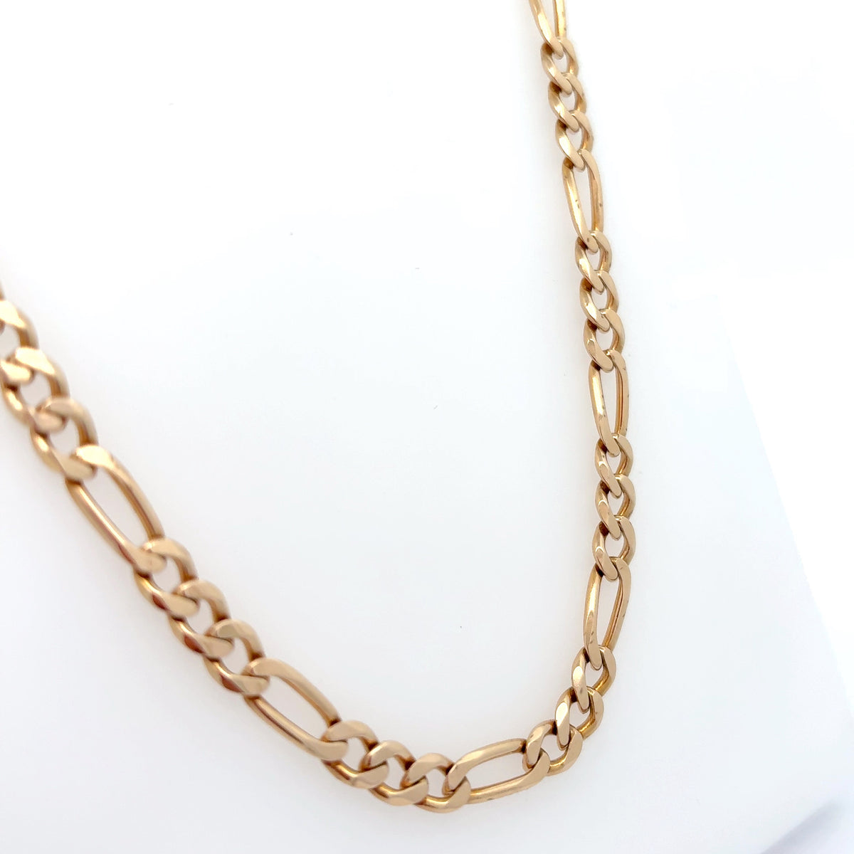 Solid Gold Figaro Chain