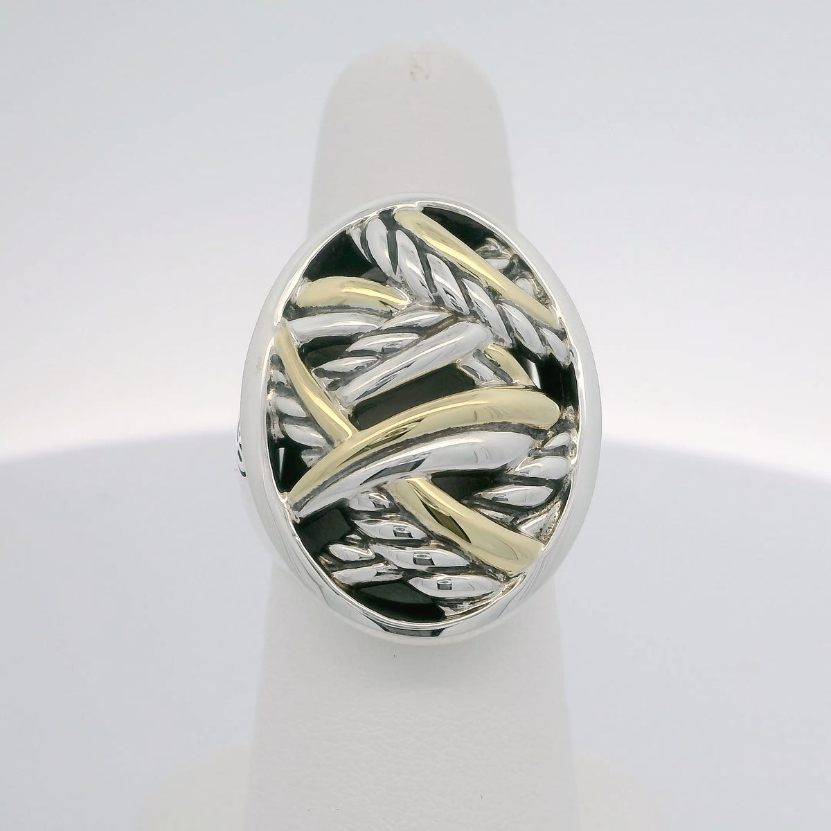 David Yurman Two-Tone Papyrus Oval Ring