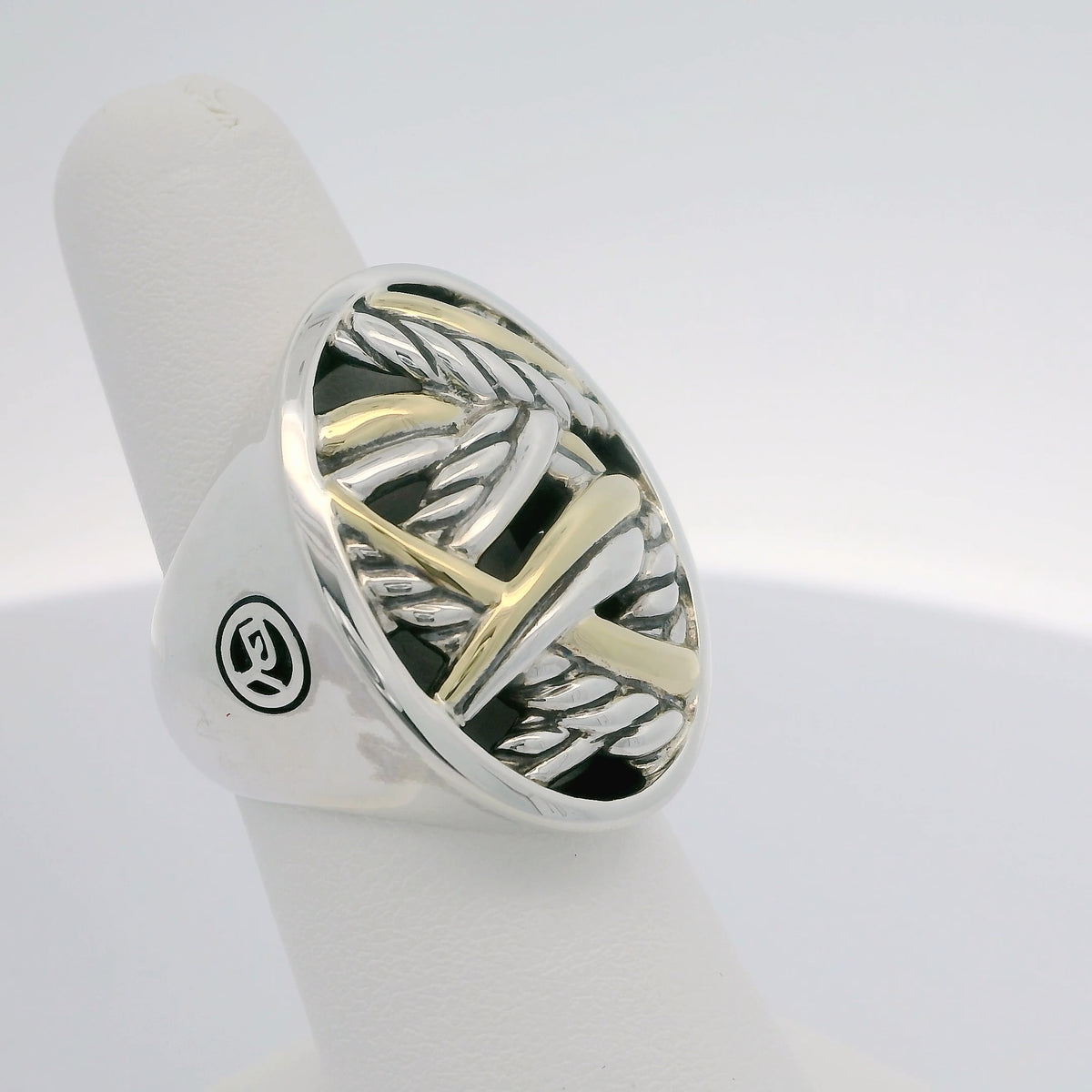 David Yurman Two-Tone Papyrus Oval Ring