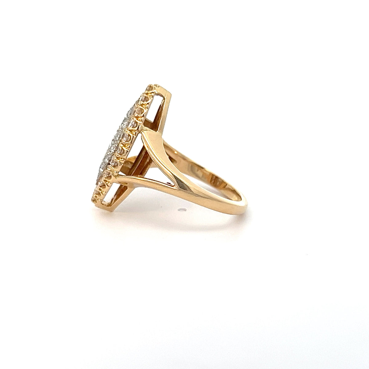 Handmade Marquise Shape Diamond Ring