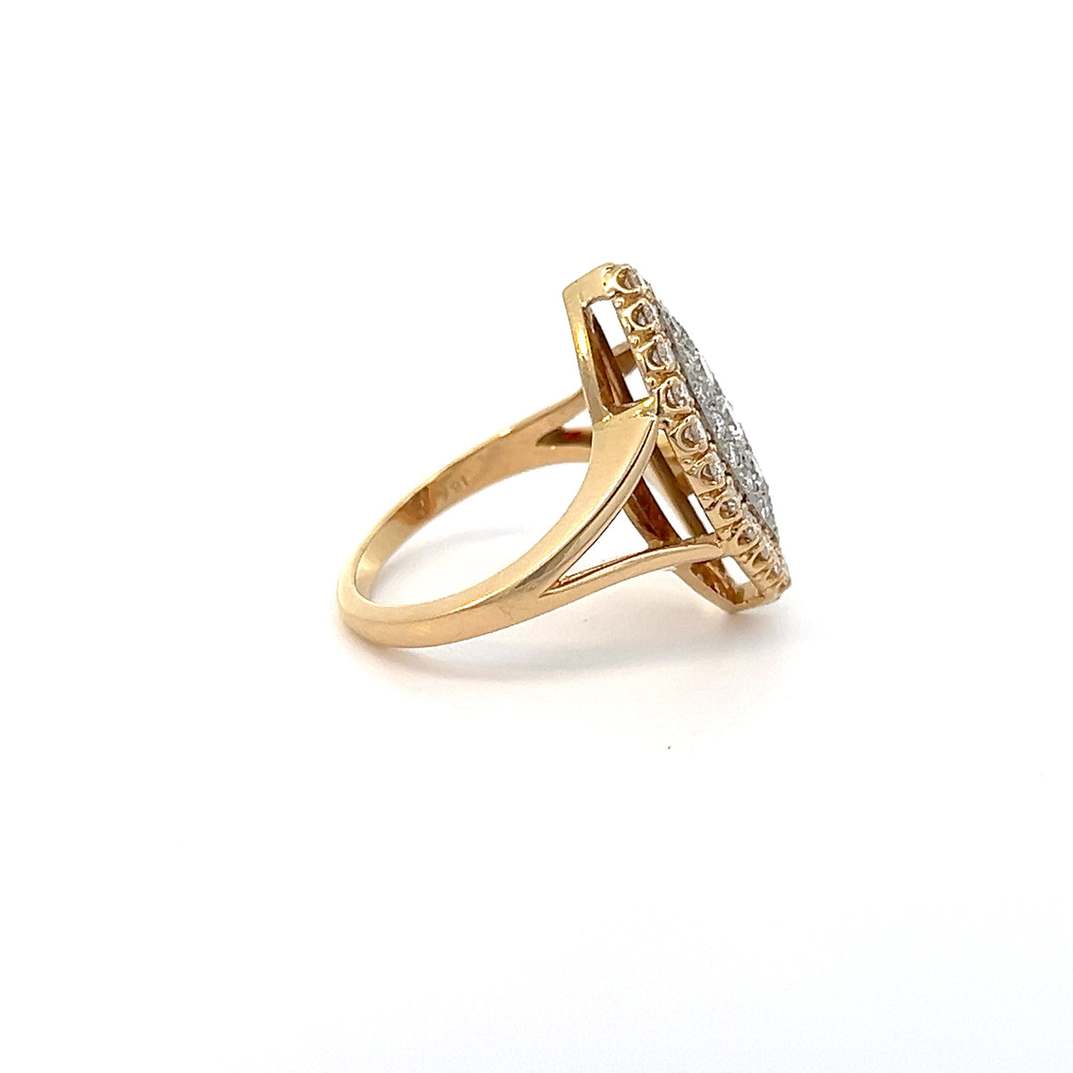 Handmade Marquise Shape Diamond Ring