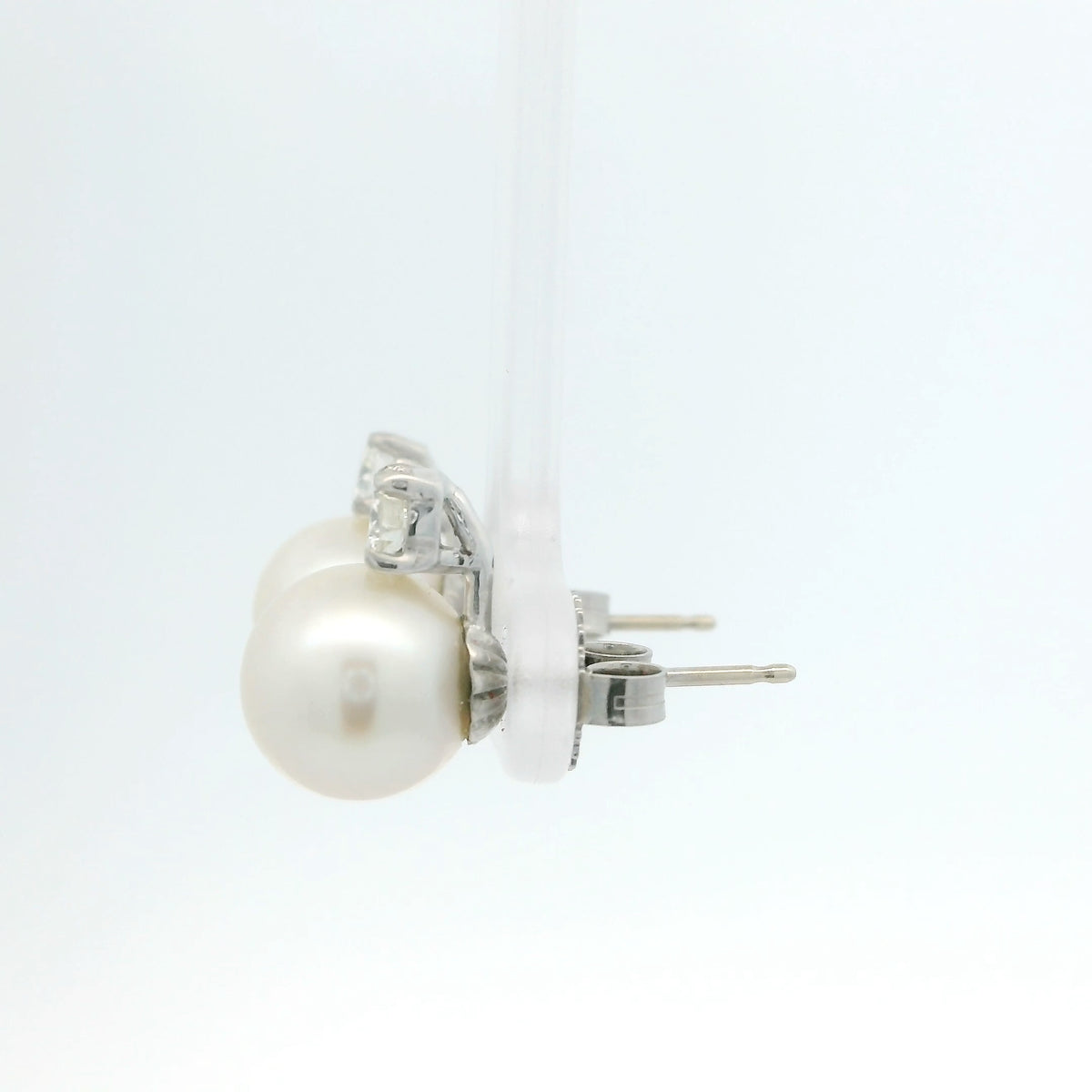 Akoya Pearl and Diamond Earrings