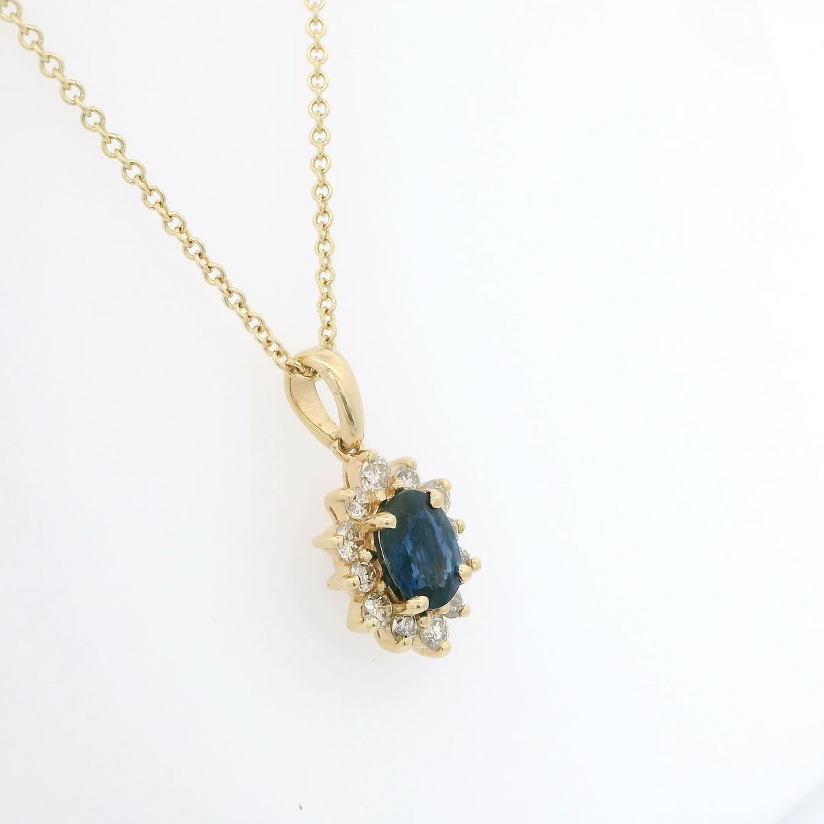 Sapphire and Diamond Necklace
