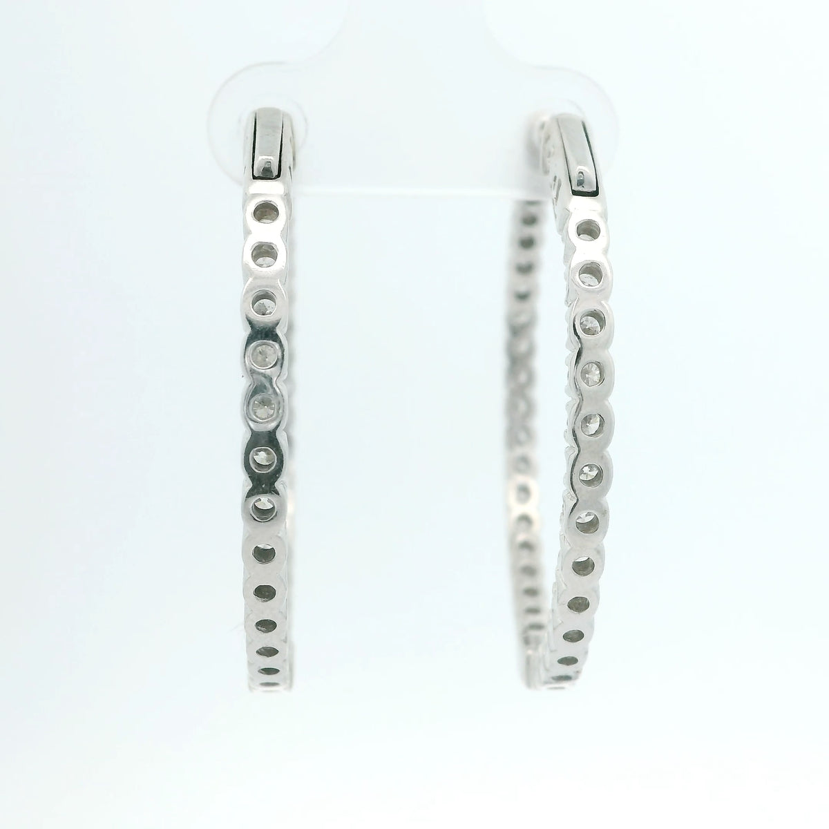 Inside Out Diamond Hoops