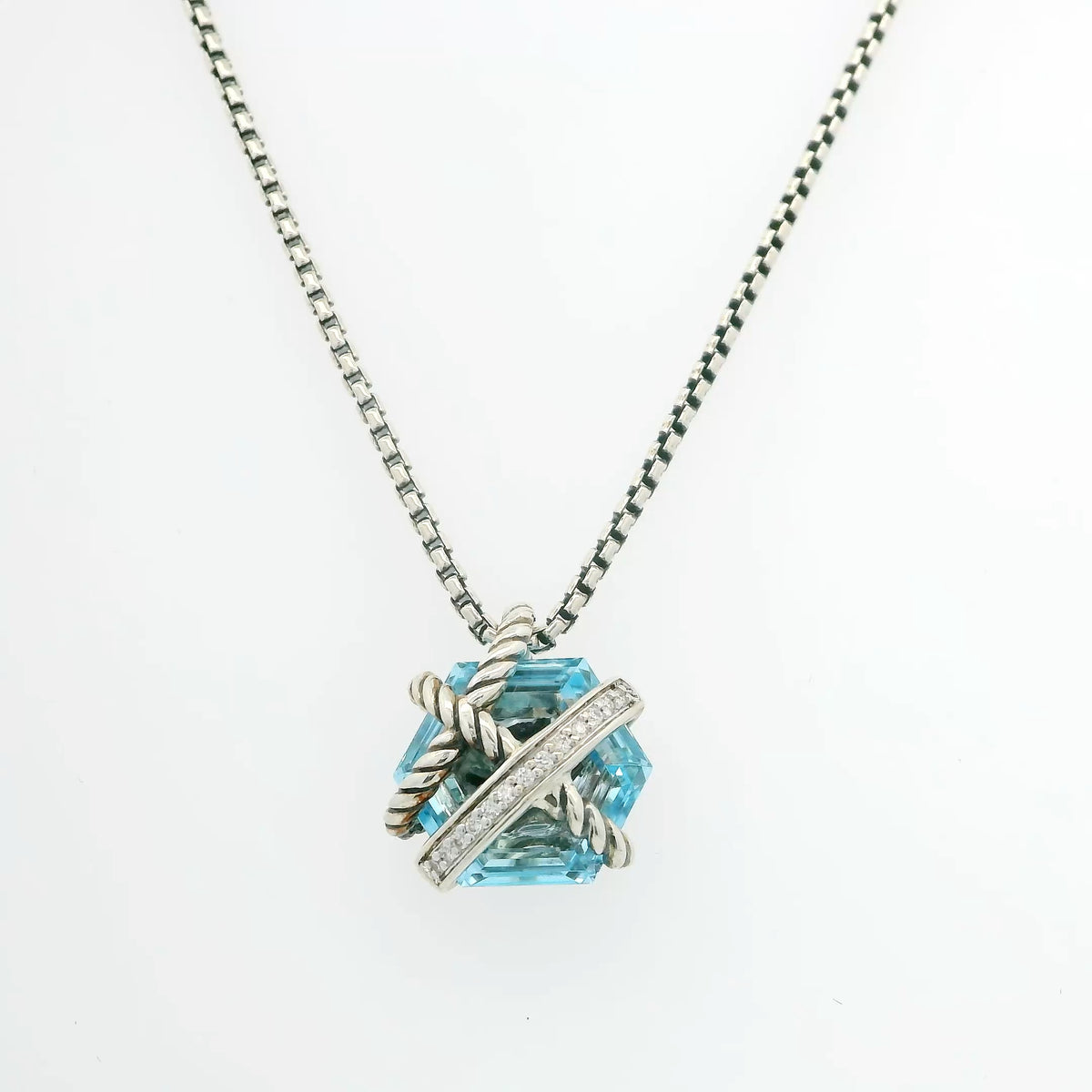 David Yurman Blue Topaz Necklace