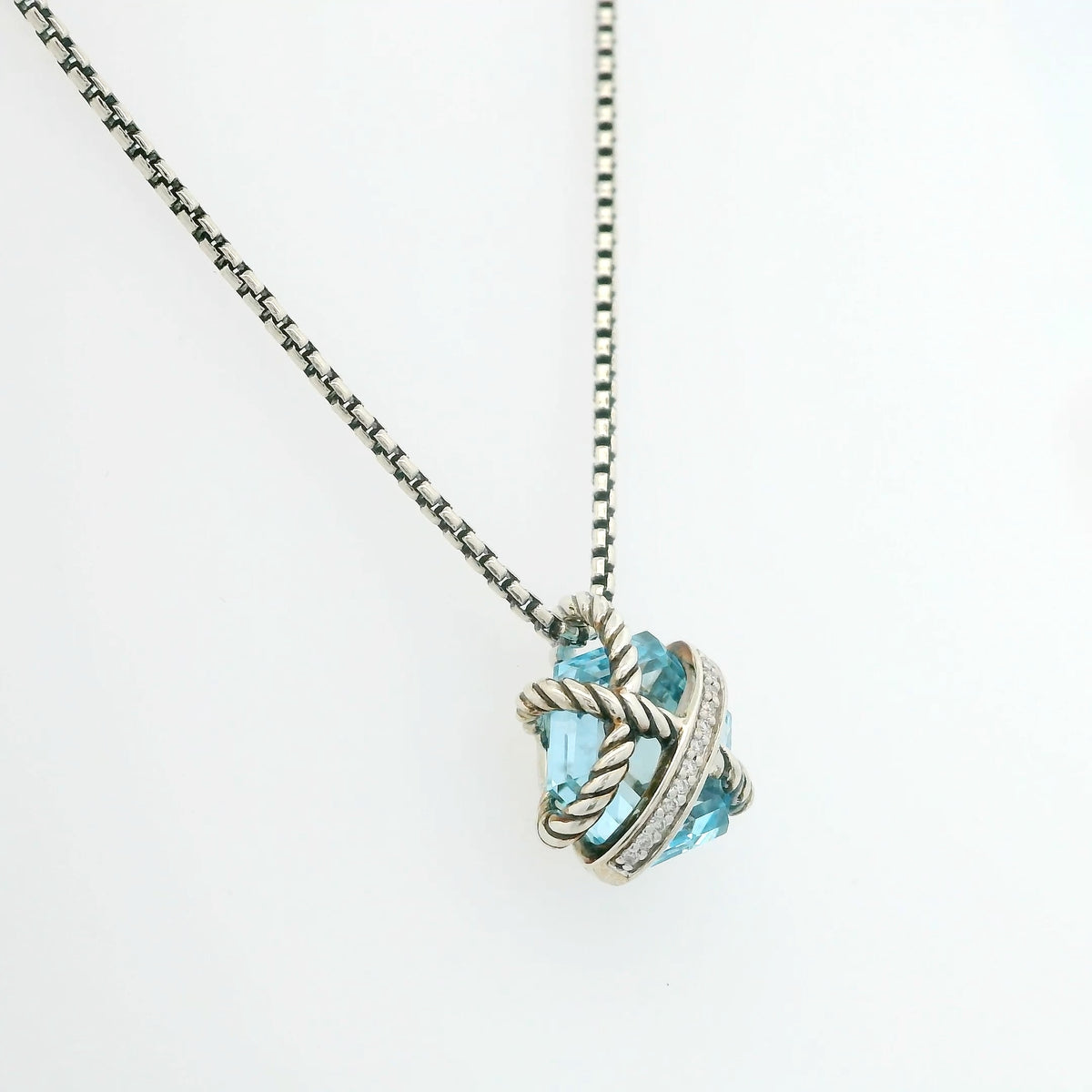 David Yurman Blue Topaz Necklace