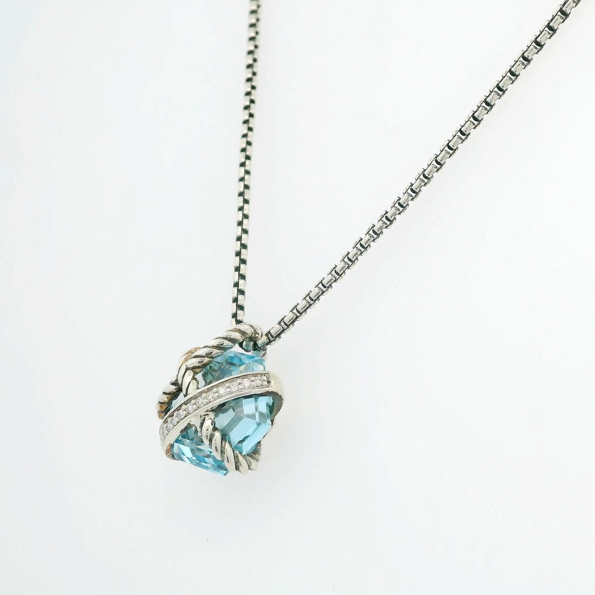 David Yurman Blue Topaz Necklace