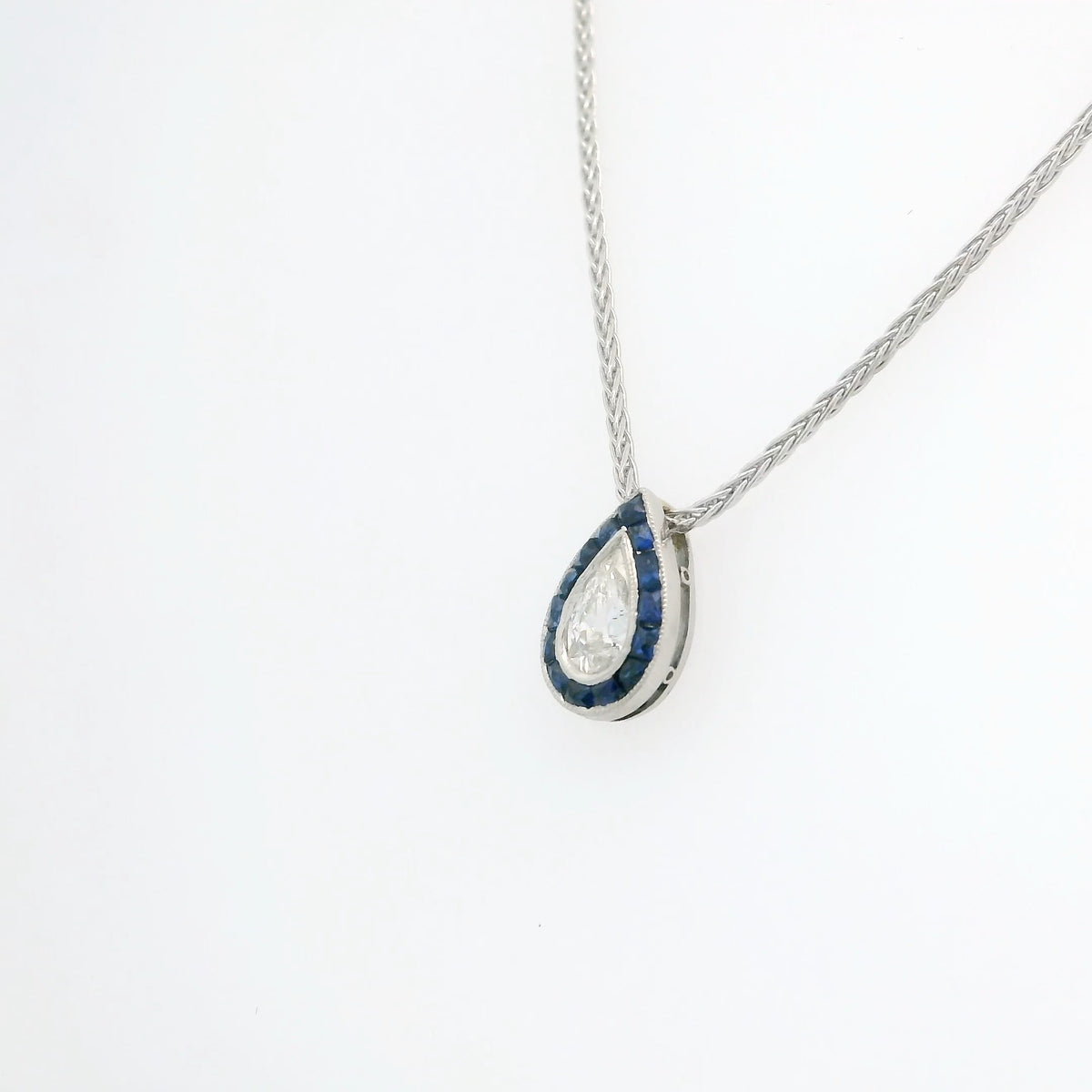 Vintage Sapphire and Diamond Necklace