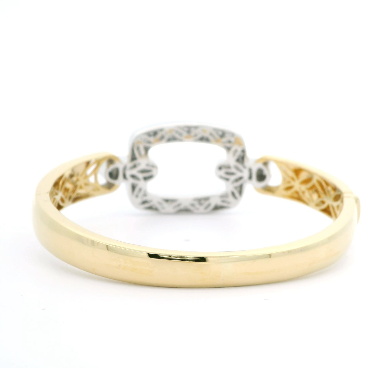Hinged Bangle with Diamonds