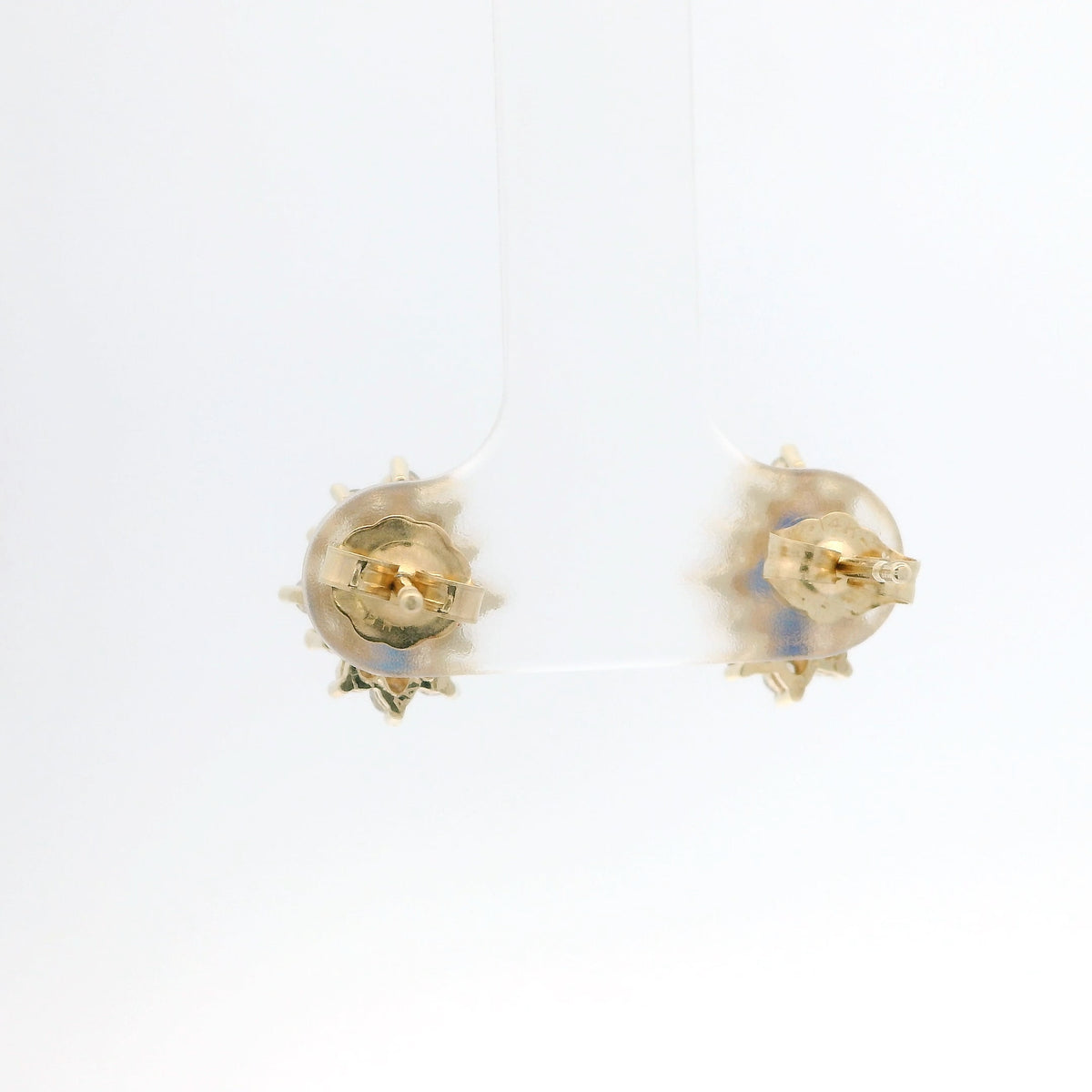 Sapphire and Diamond Cluster Studs