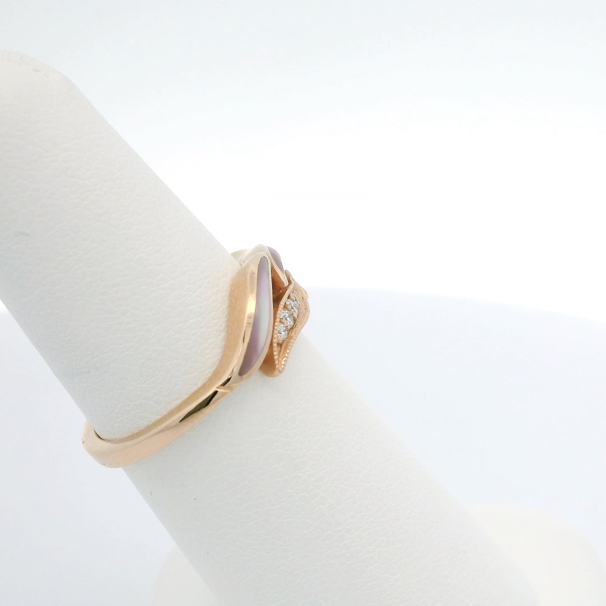 Mother of Pearl and Diamond Ring